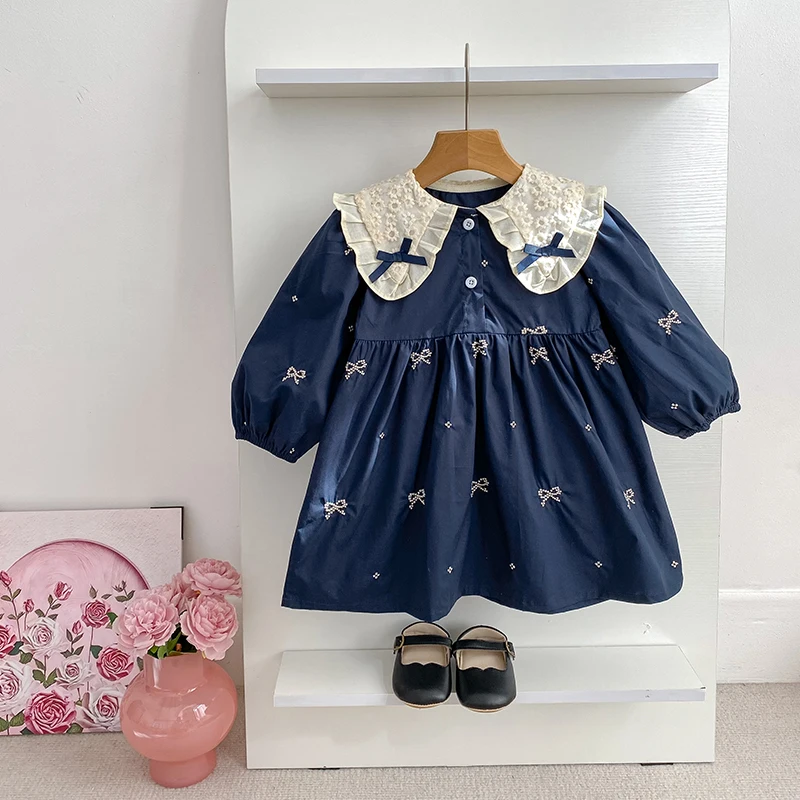 women fit and flare blue dress AKIRA Alina Pleated Knit Fit And Flare Mini Dress In Blue main image 1