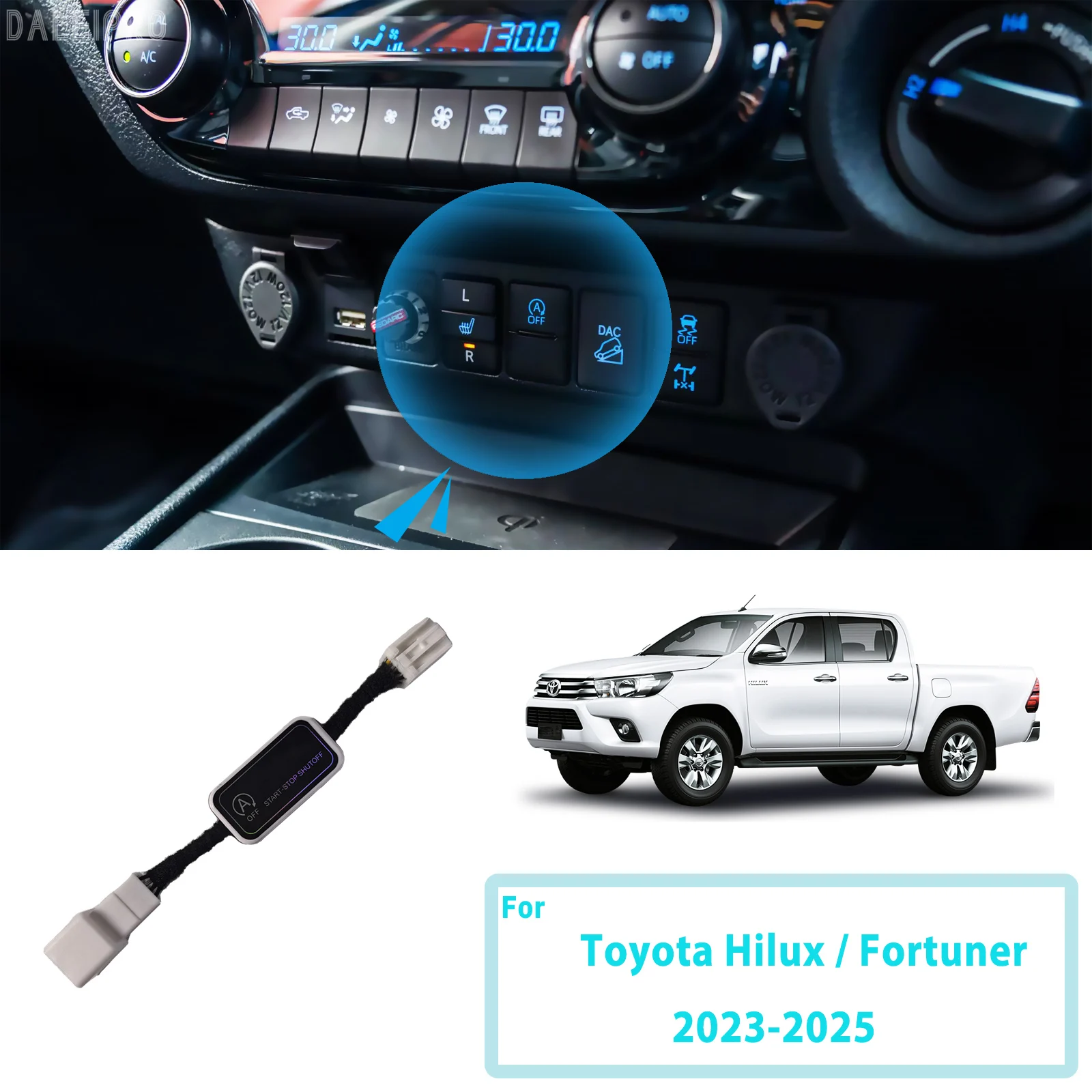 For Toyota Fortuner Hilux 2023-2025 Automatic Stop Start Engine System Disable Smart Shut Down Car Auto Start Stop Eliminator
