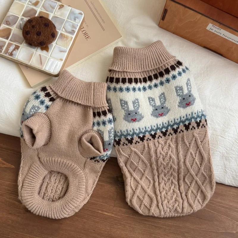 

Свитер для домашних животных, осенне-зимняя теплая одежда для собак и кошек