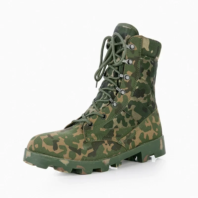 Men Combat Boots High Top Panama Desert Boot Outdoor Hiking Boots Man Anti Slip Tactical Boot Training Motorcycle Boot