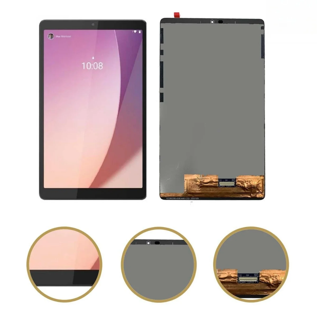 Imagem -03 - Iparts-substituição Lcd Display Touch Screen Digitizer Painel Assembly para Lenovo Tab m8 4th Gen Tb300fu Tb300xu Peças de Reparo