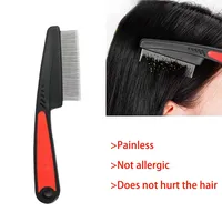 Head Lice Comb Lice Nit Removal Hair Comb Stainless Steel Fine Tooth Comb LiceComb Professional Head Lice Nit Removal HairComb