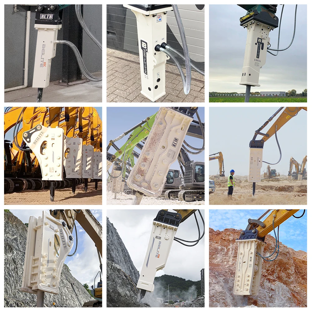 قواطع هيدروليكية BLT-175 لحفارات Hy undai R450 Sumitomo SH460 40-50T قواطع هيدروليكية كبيرة لتشذيب سد الطاقة الكهرومائية