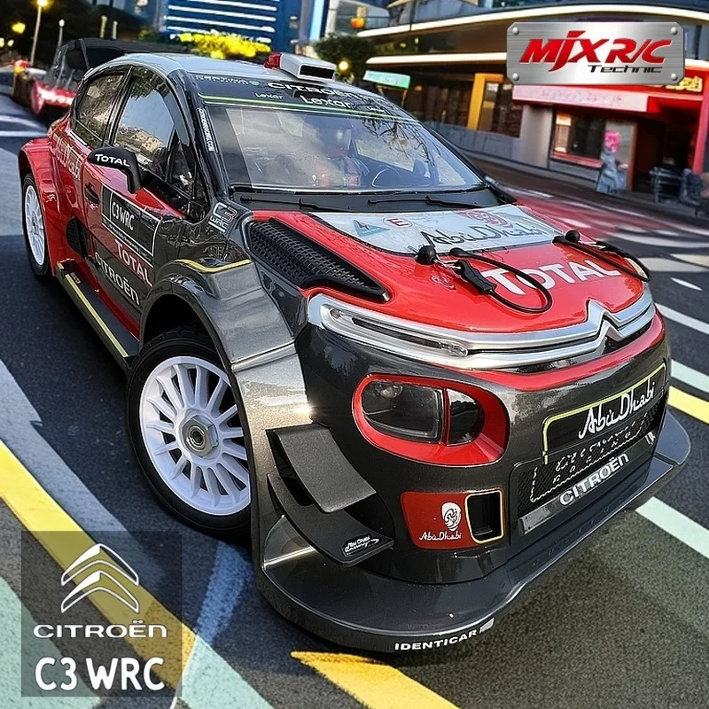 MJX HYPER 1:7 Brushless 7303 Carro de corrida de controle remoto C3 Simulação Citroen Veículo off-road de alta velocidade Carro RC de brinquedo