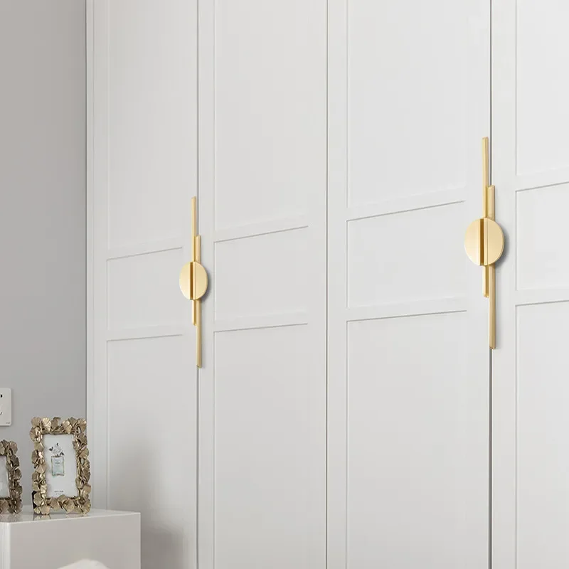 Creative Geometric Round Cabinet Door Pulls Handles Gold Gray Drawer Knobs Kitchen Cupboard Furniture Hardware