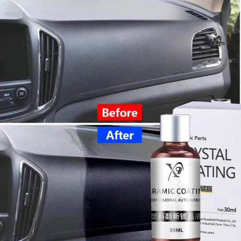 

Crystal Shine Автомобильный воск 30 мл Средство для восстановления салона автомобиля Спрей для чистки салона автомобиля Средство для покрытия автомобиля для приборной панели