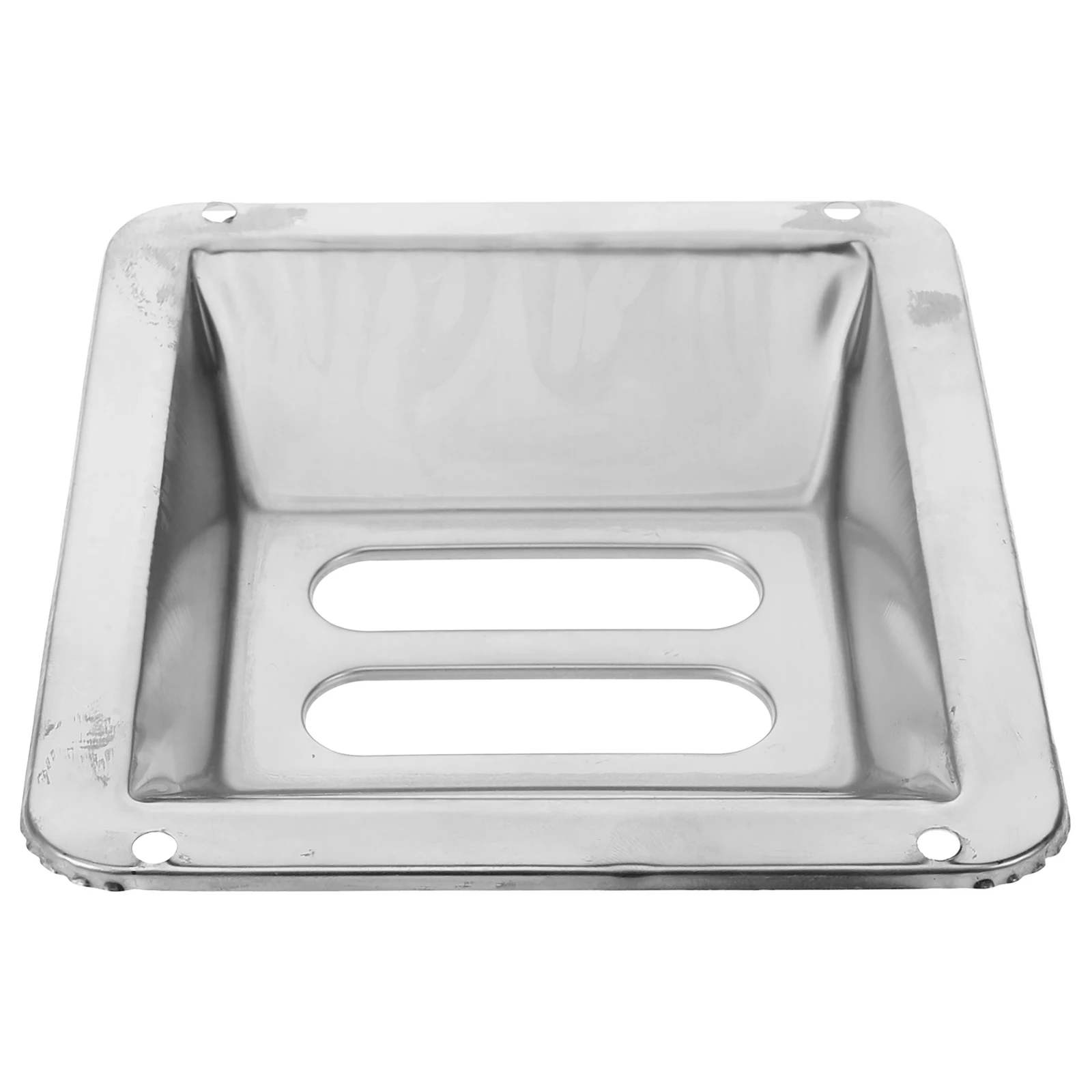 

Stainless Steel Ashtray Outdoor Trash Can Metal Holder Double Slots Garbage Cans Container Patio Ash Tray Cigarette Butt