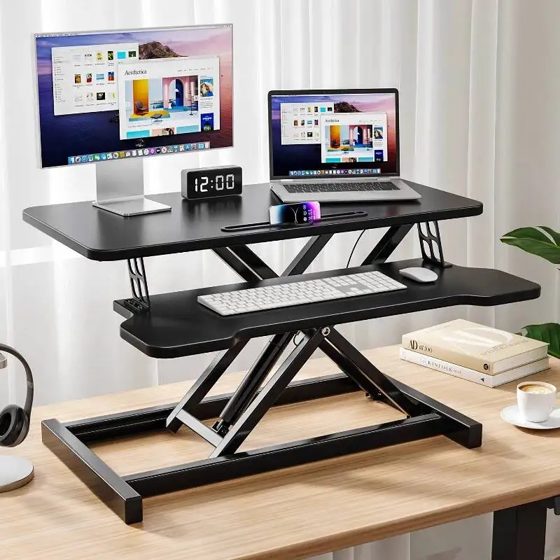 

Lifting Workbench Computer Desk Desktop Computer Height Increasing Stand Pneumatic Lifting Stand Mesa Plegable Computer Desk