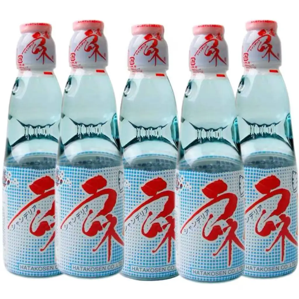 Hata, Ramune Soda (Original Flavor), Pack of 6, 200ml per bottle