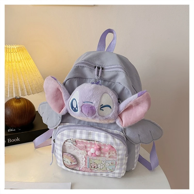 لطيف جديد ديزني ليلو وستيتش على ظهره Kawaii الكرتون أنيمي غرزة دمية حقيبة Itabag حقيبة كتف عادية هدية عيد الميلاد هدية عيد ميلاد #2
