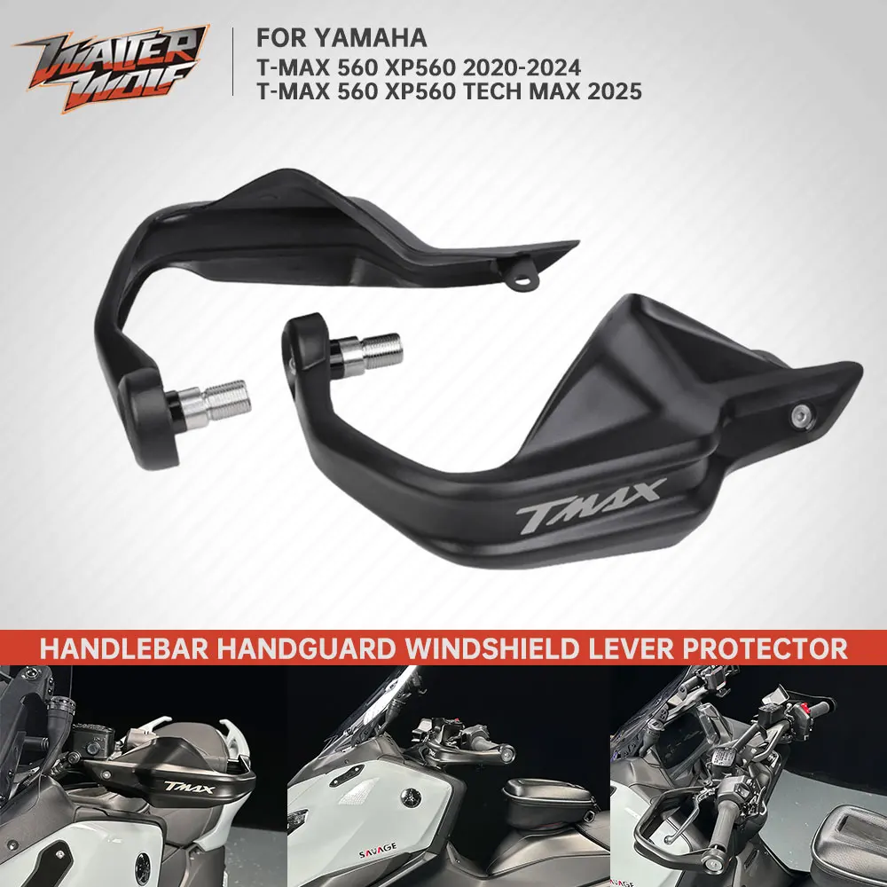 2025 TMAX560 Black Motorcycle Handguard For YAMAHA Tmax 560 XP560 T-MAX T MAX 560 2020-2024 Handlebar Windshield Hand Guards