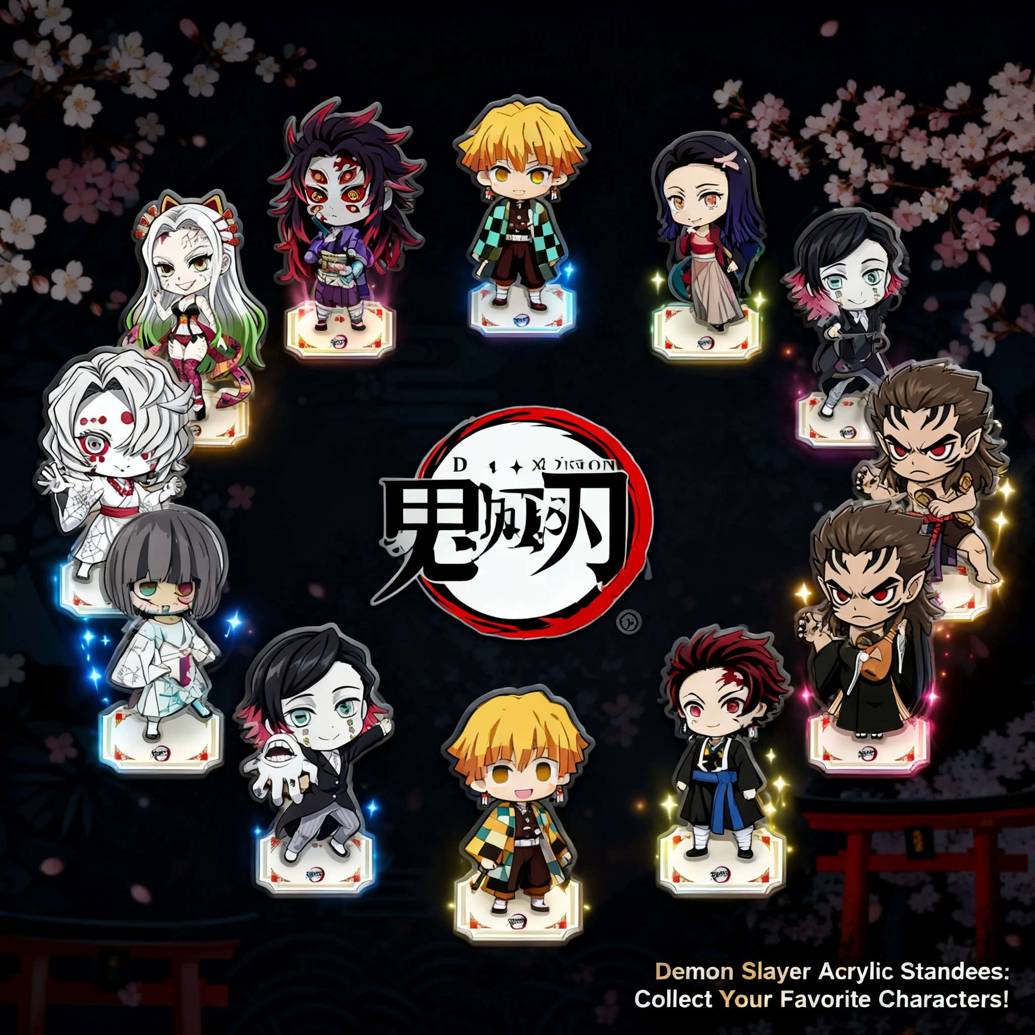 

Акриловая фигурка Demon Slayer Kimetsu no Yaiba 10 см: Танджиро Камадо, Шинобу Коучо, Санеми Шиназугава. Коллекционная аниме-фигурка.