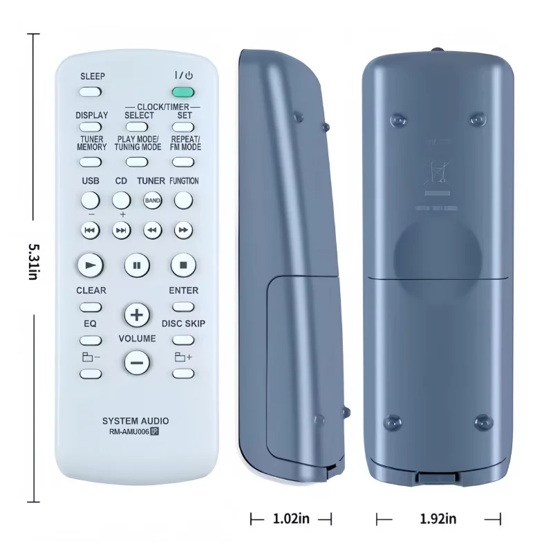 RM-AMU006 Replacement Remote for Sony Audio StereoSystem MHC-GT222BP MHC-GT44 MHC-GT444 MHCGT444BP MHC-GTC 555 MHC-GT555BP MHC-G