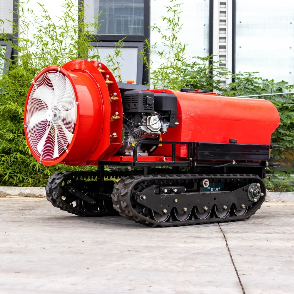 Remote Control Tracked Spray Fogging Machine Farmland Orchard Agriculture Crawler Self-Propelled Sprayer