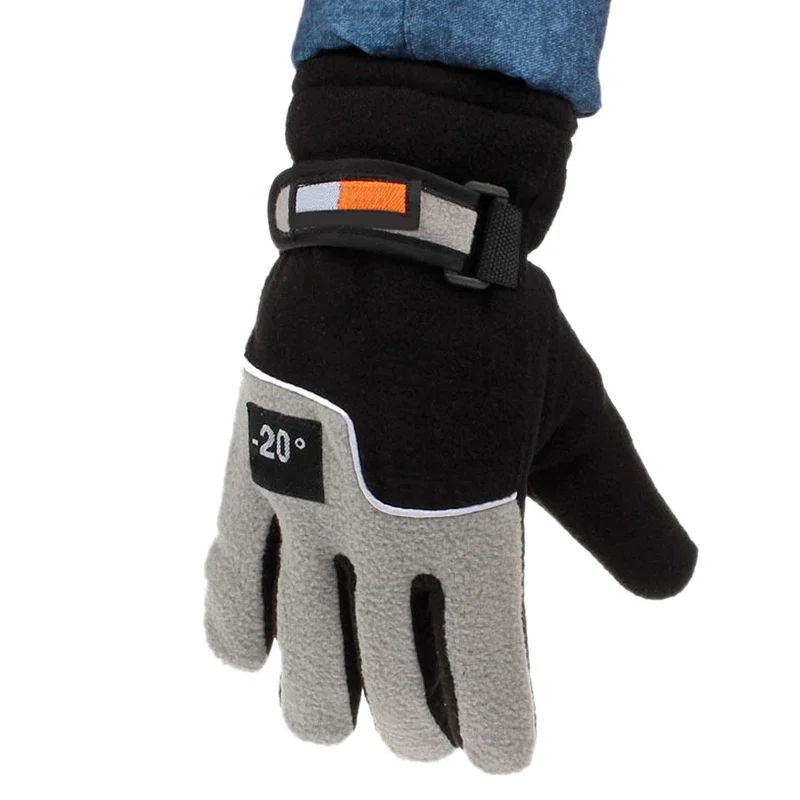 남성 겨울용 따뜻한 플리스 보온 오토바이 장갑 남녀 공용 스노우 스포츠 장갑