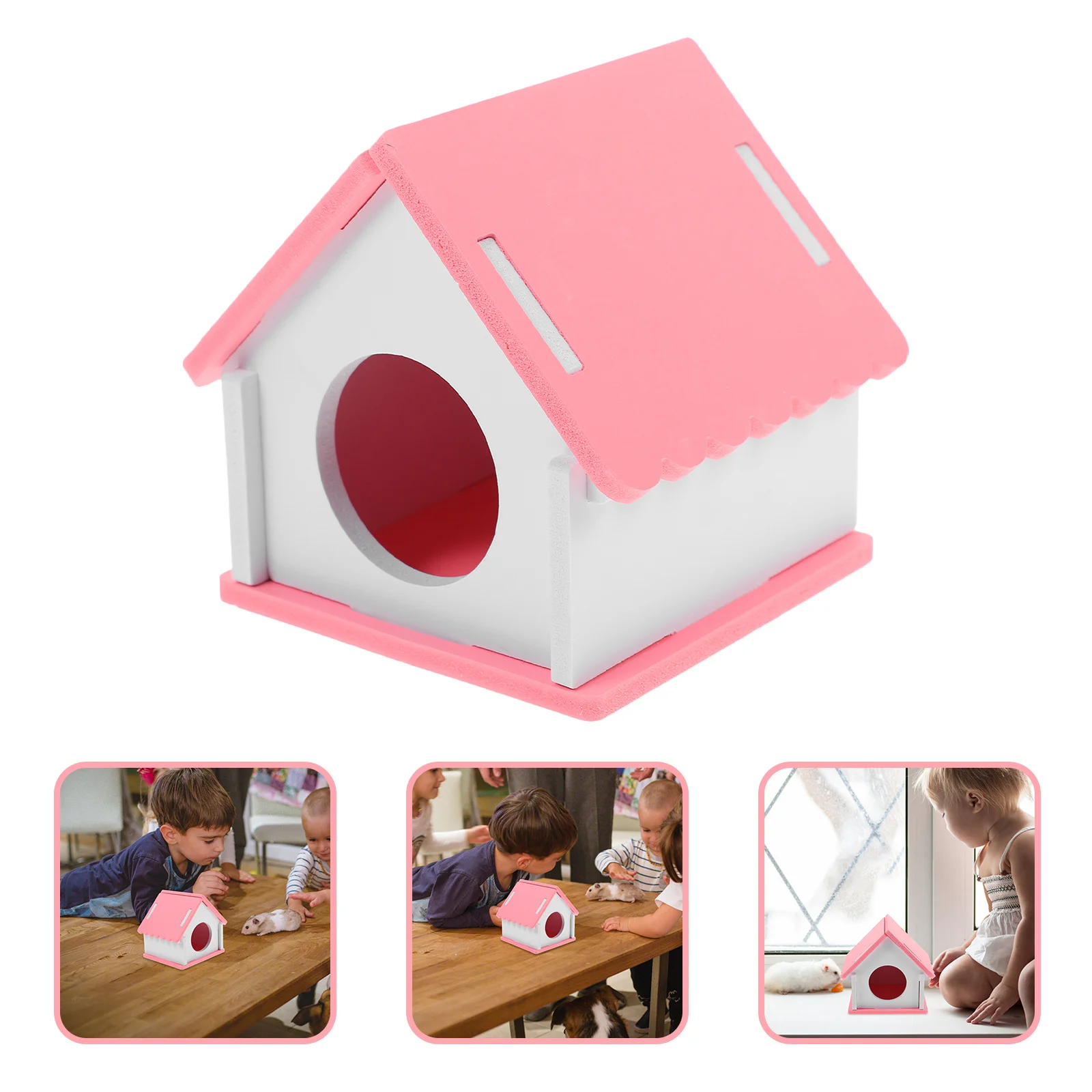 

Hamster Hideout Small Animal Sleeping Hut Reusable Safe Cage Hideaway For Chinchilla Guinea Pig Rat Pvc Pet