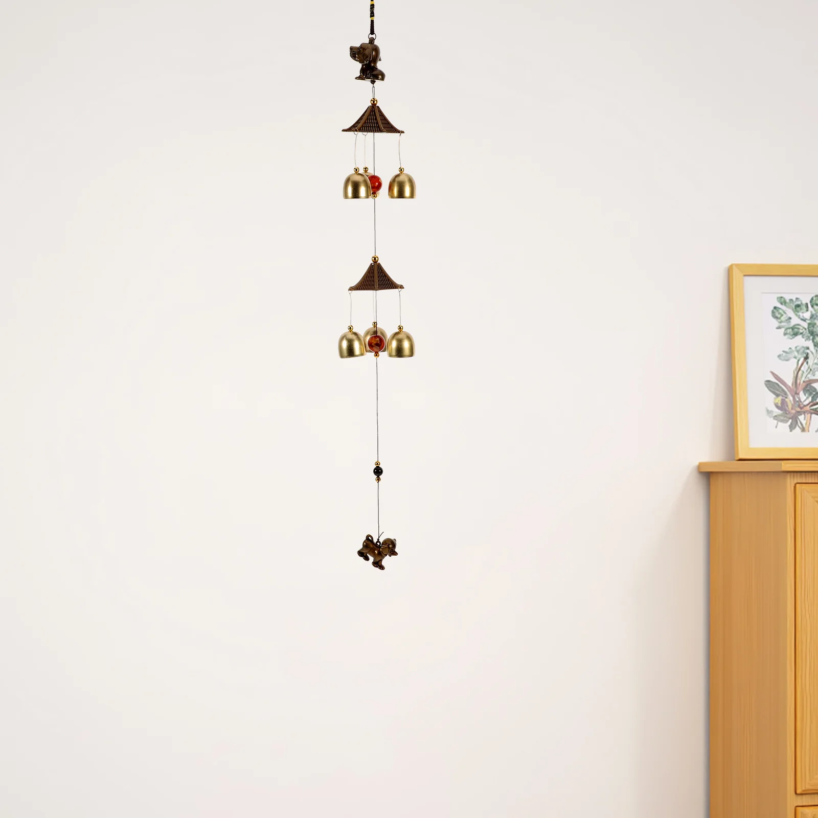 

Timeless Charm Vintage Metal Windchime Natural Texture Perfect for Indoor Outdoor Decorations Lawn Ornament