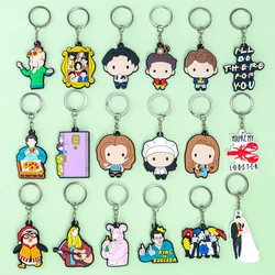 1PCS New Keychain Classic Old Friends Key Chain Cute Keyring Fans Souvenir fit Birthday Gift Car Key Accessories Key Holder Gift