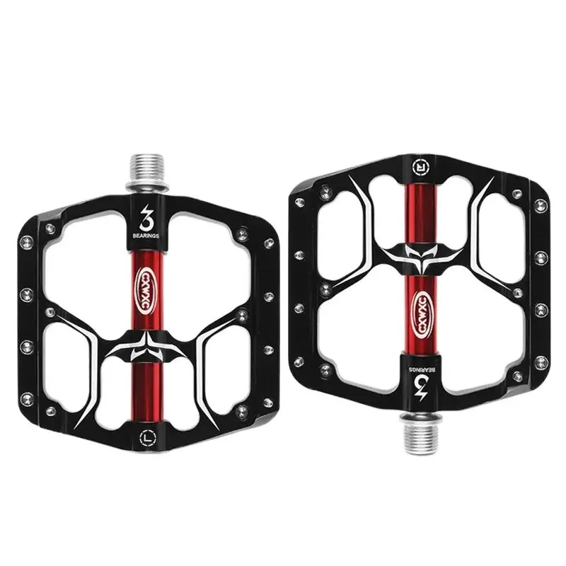 NEW Flat bike pedals with 3 sealed bearings, mountain bike accessories, wide platform CX-V15