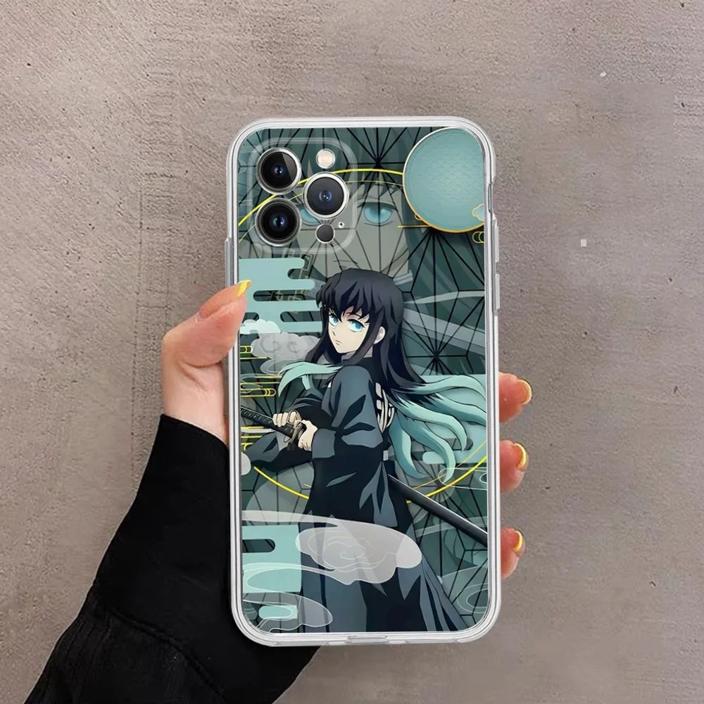 Anime Muichiro Tokito Phone Case For IPhone 16 15 14 13 12 Mini 11 Pro XS Max X XR SE 6 7 8 Plus Soft Silicone Cover