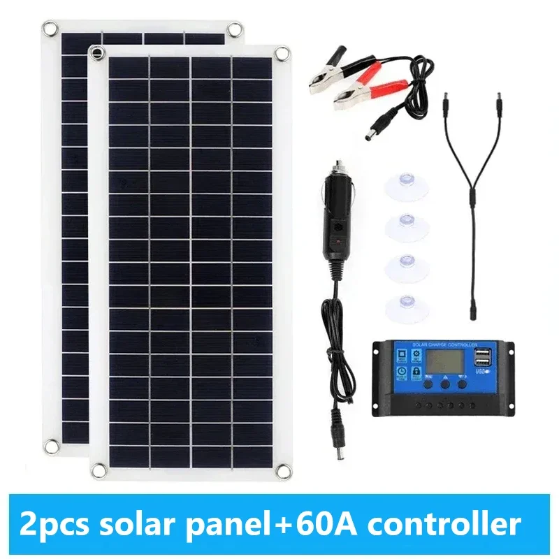 1000 W Solarpanel 12 V Solarzelle 10 A-100 A Controller Solarpanel für Telefon RV Auto MP3 PAD Ladegerät Outdoor Batterie Versorgung