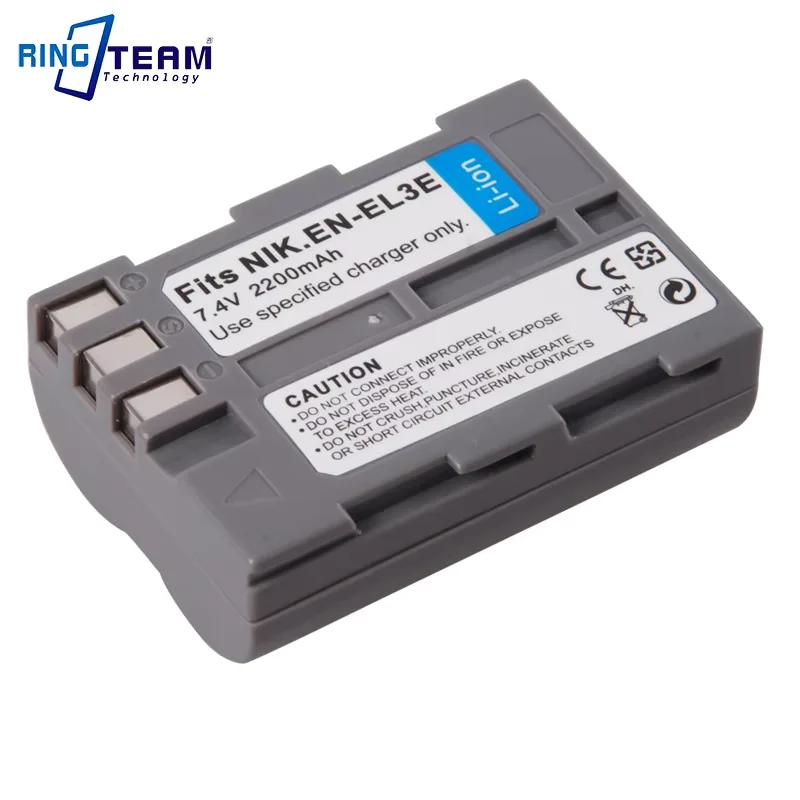 Аккумулятор EN-EL3e EL3e EL3 EL3a 7,4 В 2200 мАч Аккумулятор для камеры Nikon EN EL3e EL3 EL3a Совместим с Nikon D700 D300s D300 Аккумулятор EN-EL3e EL3e EL3 EL3a 7,4 В 2200 мАч Аккумулятор для камеры Nikon EN EL3e EL3 EL3a Совместим с Nikon D700 D300s D300