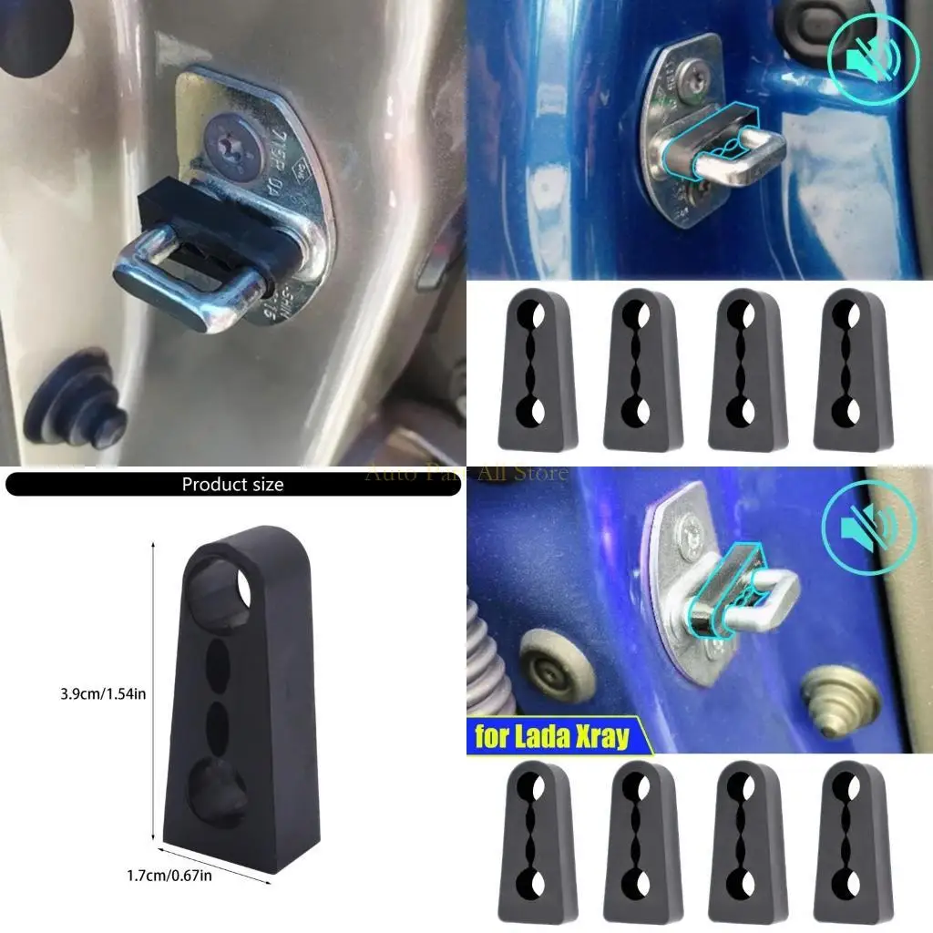 

Пакет J0MA 4 звукоизоляционных дверных амортизаторов шумоподобные накладки установите легкую установку и долговечность для Lada