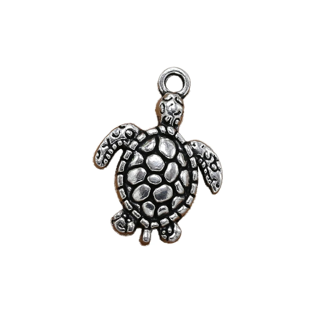 

20pcs Turtle Pendant Alloy DIY Charms Jewelry Making Pendants Tibetan Silver Necklace Bracelet Earrings Accessories