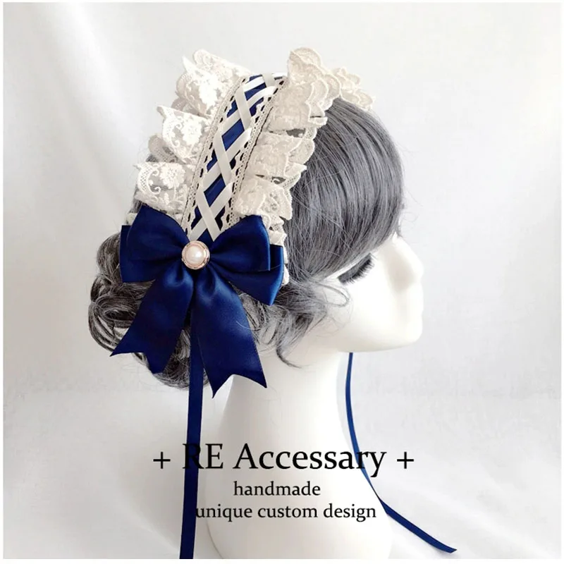 Lolita haaraccessoires meisje kant lint hoofdband japanse stijl zoete en schattige anime accessoires