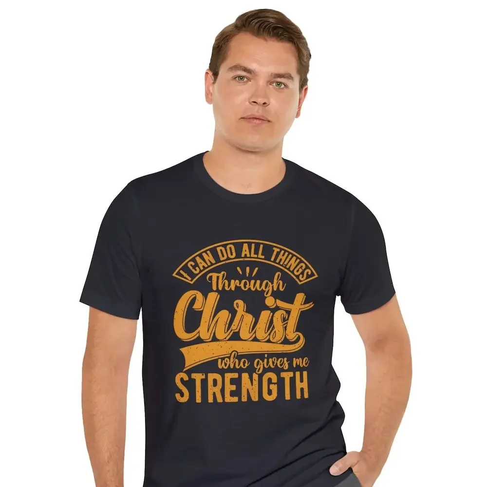 I Can Do All Things Through Christ Who Gives Me Strength Soft T Shirt Bible Verse Philippians 4 13 Christian Faith