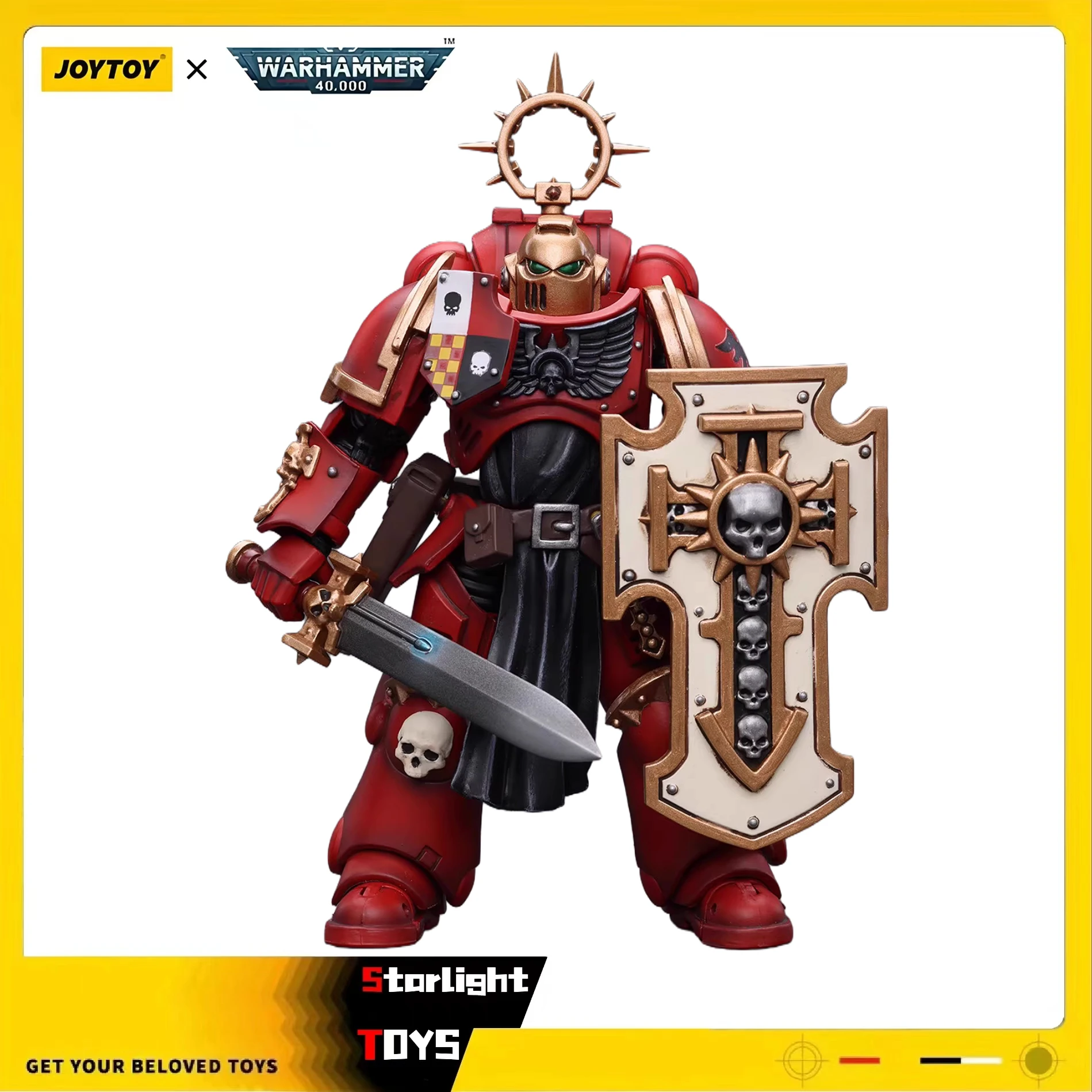 

JOYTOY 1/18 Фигурка Warhammer 40K Pmaris Space Marines Blood Angels Bladeguard Veteran Модель игрушки в подарок