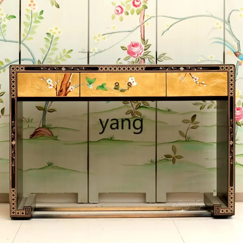 

LTT neoclassical furniture wedding furniture hand-painted dresser combination