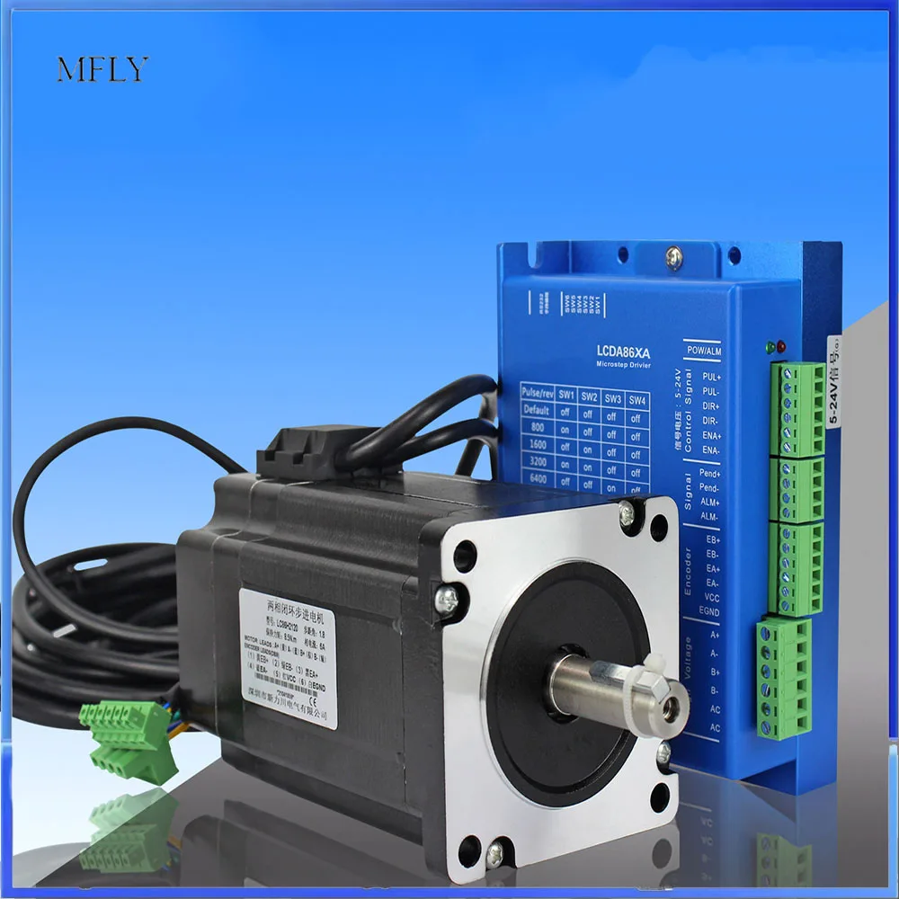 

2nm cnc stepper motor driver kit LCDA257S 2 phase closed loop stepper motor LC57H276