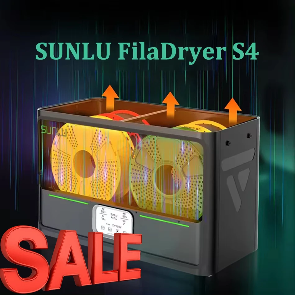 SUNLU S4 3D Priting Accessories Filament Dryer Box 320W Fast Heating &  360° Surrounding Dry Filament for 3D Printer Material