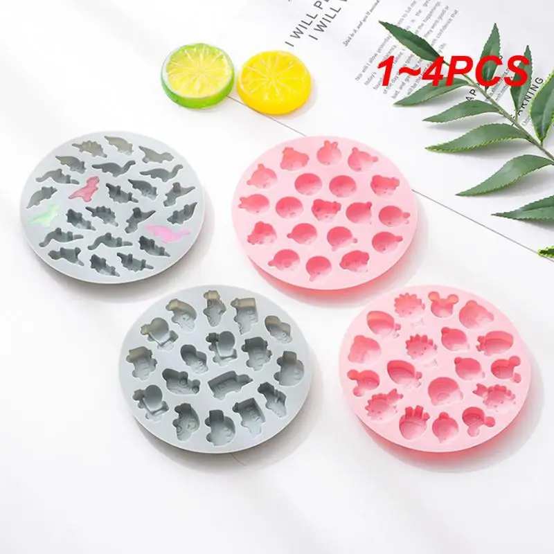 1~4PCS Donuts Maker Non-stick Food Grade Cartoon For Chocolate Cake Dessert Baking Pan Cake Molds High Temperature Pastry Molds