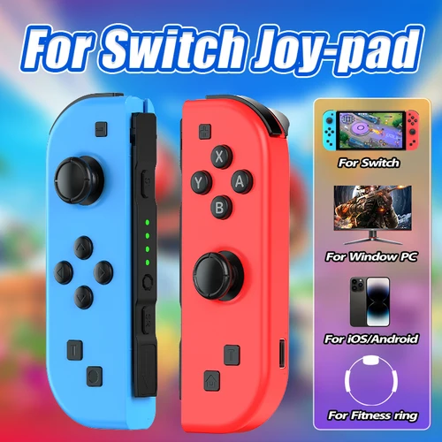 Controlador para NS Joycons-mando inalámbrico BT para Switch, vibración Turbo despertador mango para juegos Joystick Control de videojuegos