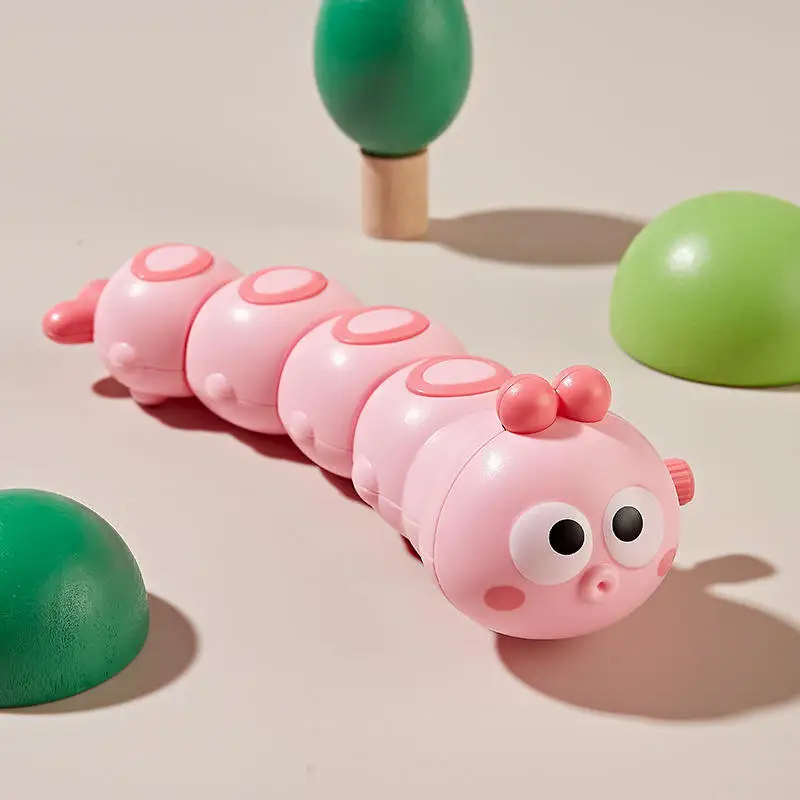 Lustige bunte Tiere Wurm Reptil Uhrwerk Krabbelspielzeug Rocky Swing Aufziehspielzeug