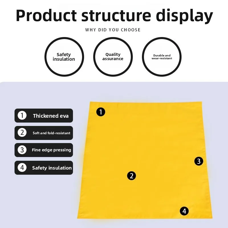 High Voltage Insulation Blanket, Live Work Insulation Blanket Level 2 EVA Resin Insulation Blanket