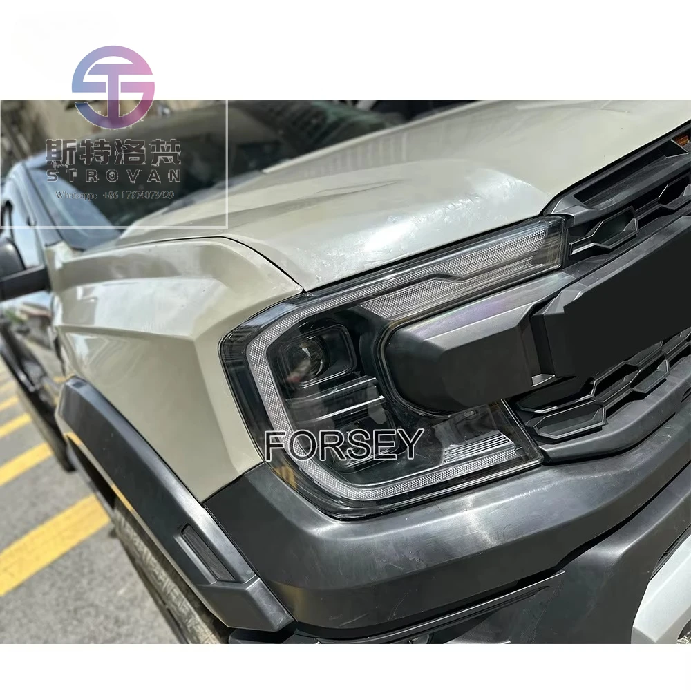 ترقية رابتور 2023 اكسسوارات أجزاء الجسم واسعة المصد الأمامي طقم الجسم لرينجر T6 T7 T8 2012-2020