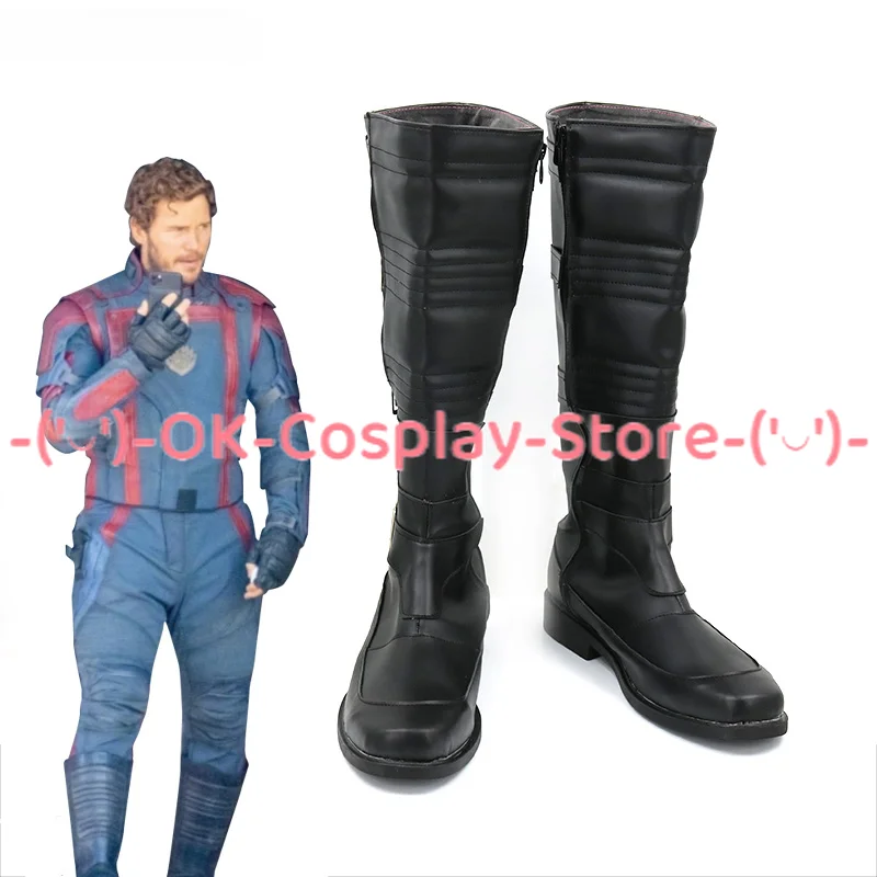 

Peter Quill Cosplay Shoes Halloween Carnival Boots Anime PU Leather Shoes Cosplay Prop Custom Made