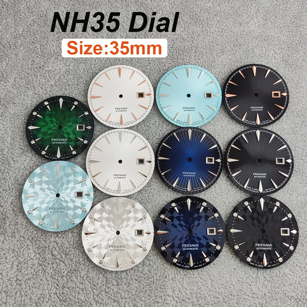 

35mm PRESAGE S Logo Dial for NH35 NH36 automatic movements WatchMods Customized Watch
