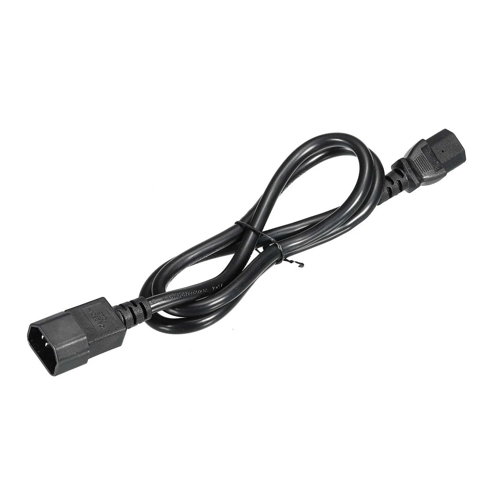 Cable de alimentación de CA de 0,5 m/1m/1,5 m, 3 pines C14 macho a C13 hembra, 1,5 mm2, 250V, 10A, Cable de extensión PDU para ordenador portátil, electrónica, TV y ordenador