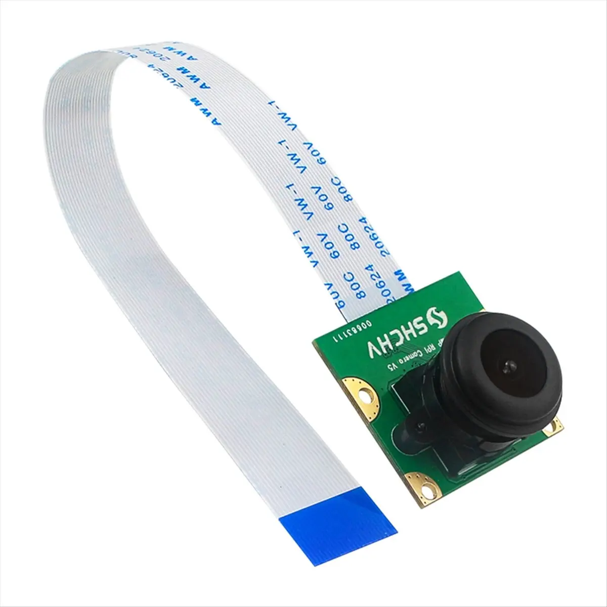

Камера ночного видения A43M для Raspberry Pi 5, 8 МП, сенсор IMX219, 130° ° FOV Fisheye MINI CSI-интерфейс с 15-сантиметровым FFC-кабелем для RPI Pi5