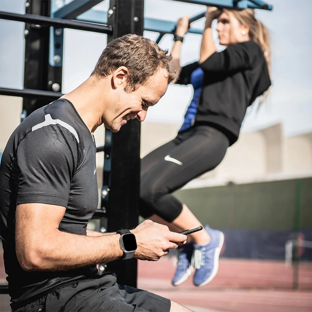 Silicone strap For Apple Watch band 44mm 49mm 45mm 46mm 42mm 44 mm correa bracelet iWatch series 9 8 7 6 3 SE ultra 2s