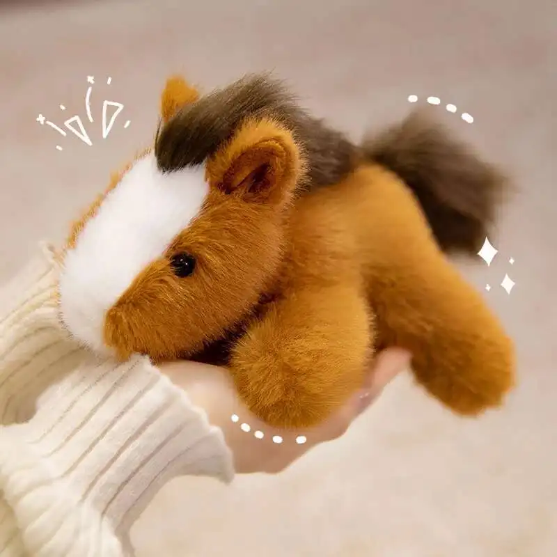 الحيوانات ألعاب من القطيفة لطيف الضفدع/البطة/البقرة/الخيول دمى لينة هدية عيد ميلاد للفتيات والأطفال مرافقة استرضاء الدمى المحشوة