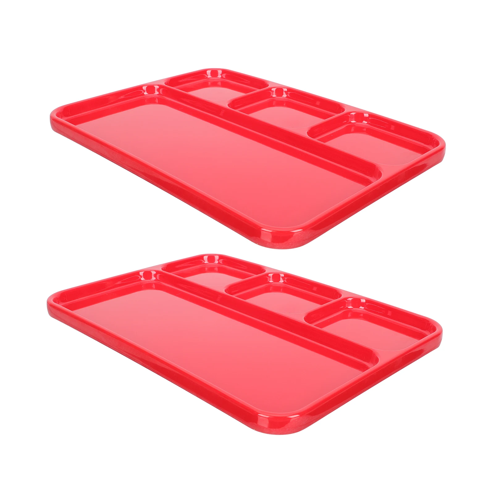 

2pcs Melamine Food Serving Plate Practical Grid Design Barbecue Dip Tray Home Dinner Plates Kitchen Barware Set Retain Moisture