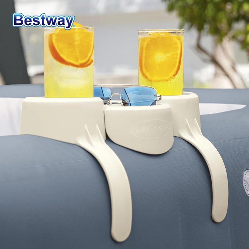 Bestway 60306 1PC SaluSpa 1 Tray Holds 2 Drinks Outdoor Hot Tub and Spa Accessories spa Replacement Parts Portable Inflatable