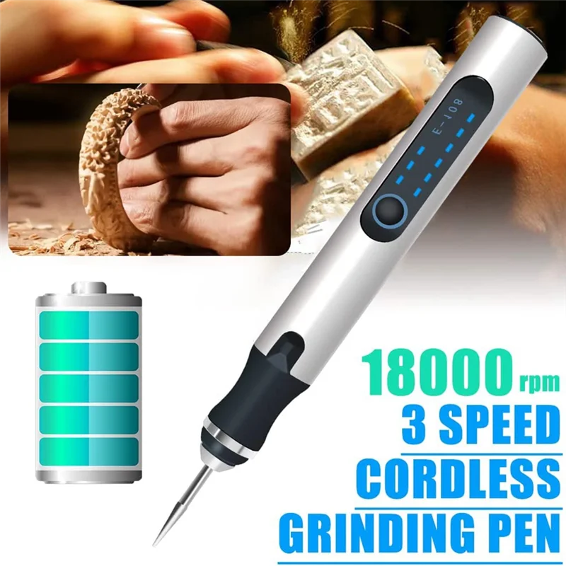 

Electric Engraving Pen Engraving Tool Set Micro-Engraver Etching Pen DIY Rotary Tool for Carving,Wood,Metal,CeramicJAS