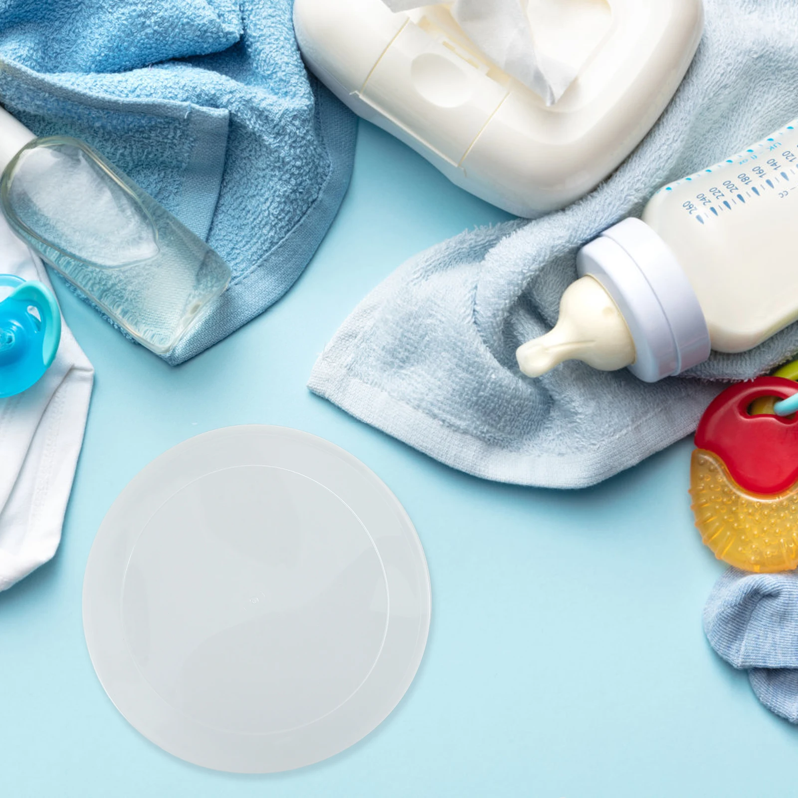 

4pcs 156mm Sealing Cap Dust Covers Plastic Jar Lids Food Can Covers Clear Lids Replacement Storage Preserving Kitchen Bar