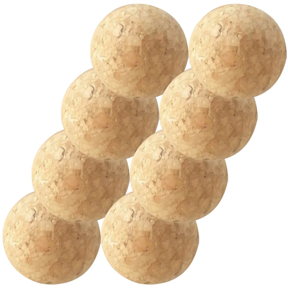 

8Pcs Wood Foosball Balls Replacement Small Foosball Table Parts Durable Wear-Resistant Mini Table Football Balls Household Game